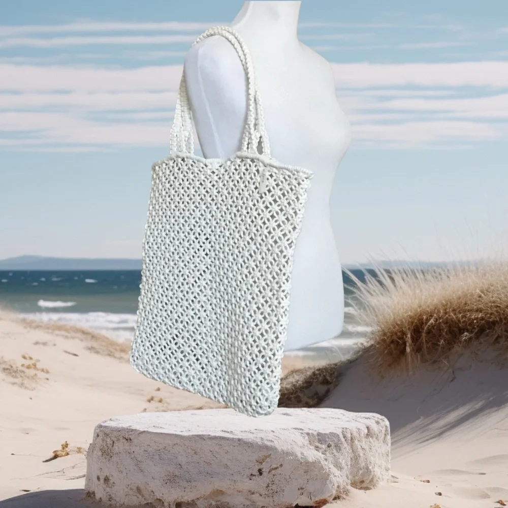 The Beach People Macrame Tote Bag